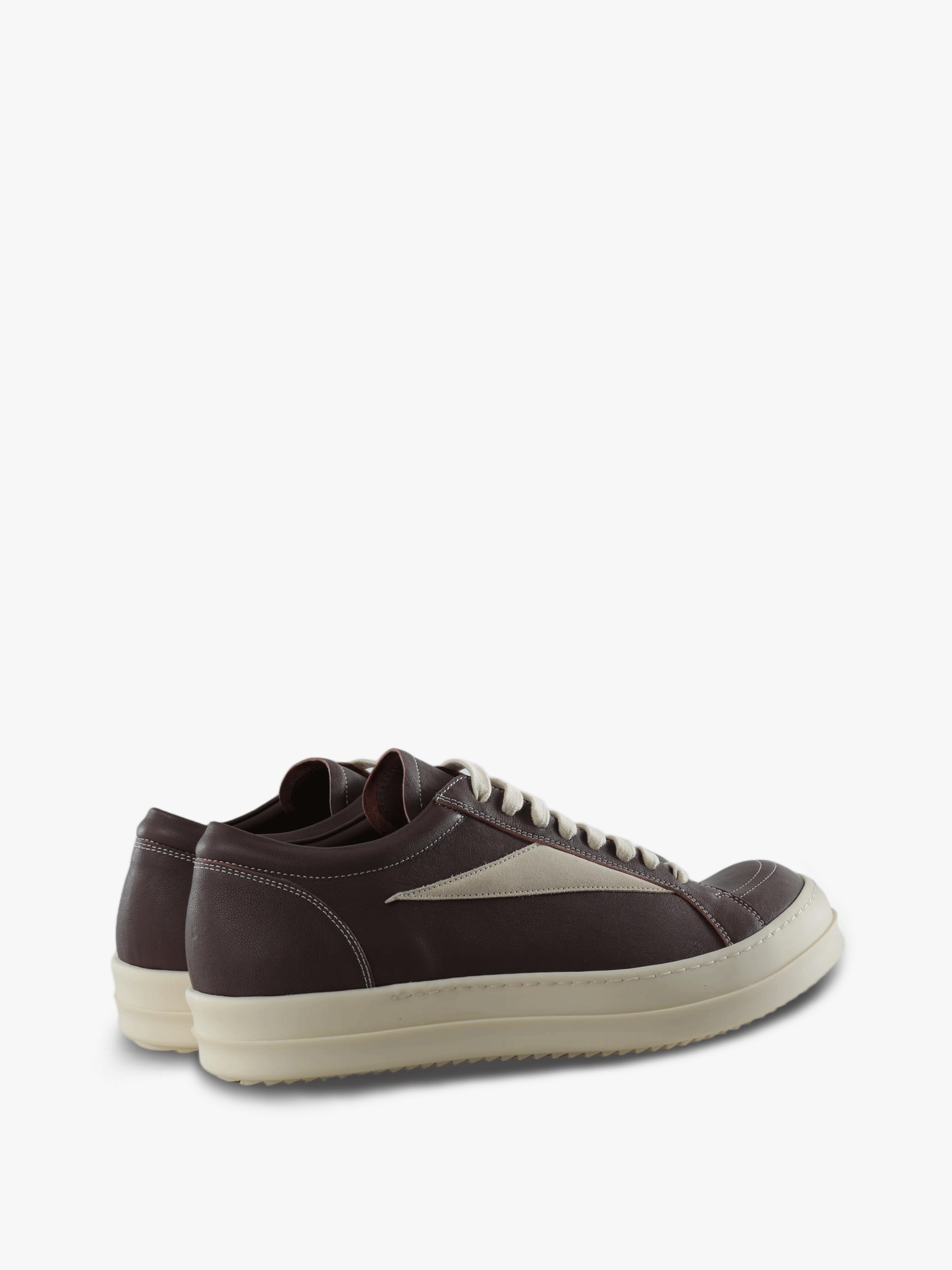 Burgundy shoes, back view
