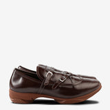 Brown shoes, side view