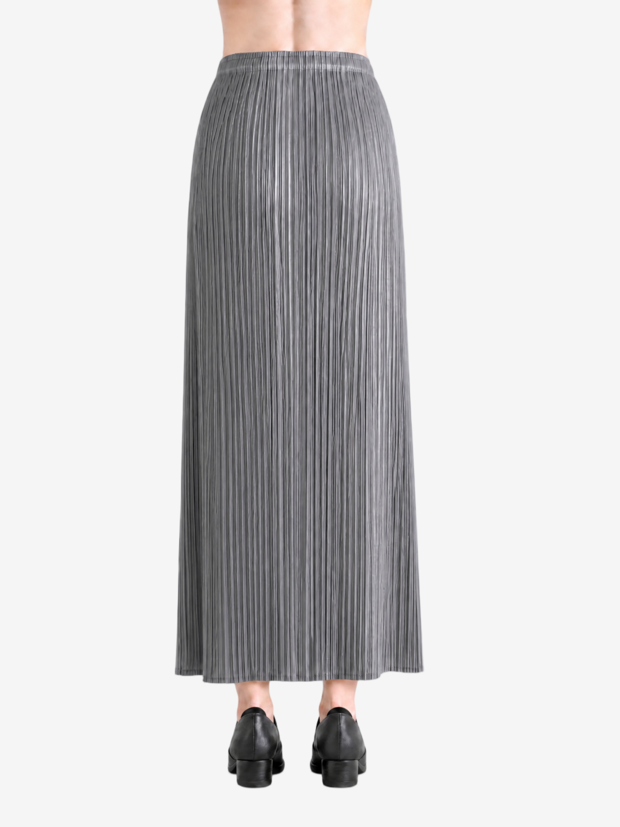 Grey skirt, full body view