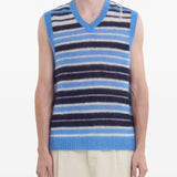 MARNI - Men Striped V-Neck Sweater Vest
