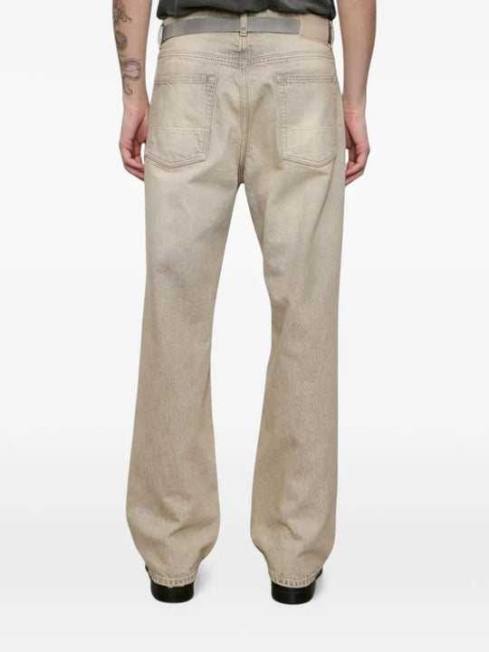 Tan pants, full body view