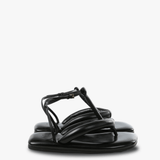 Black flats, front view