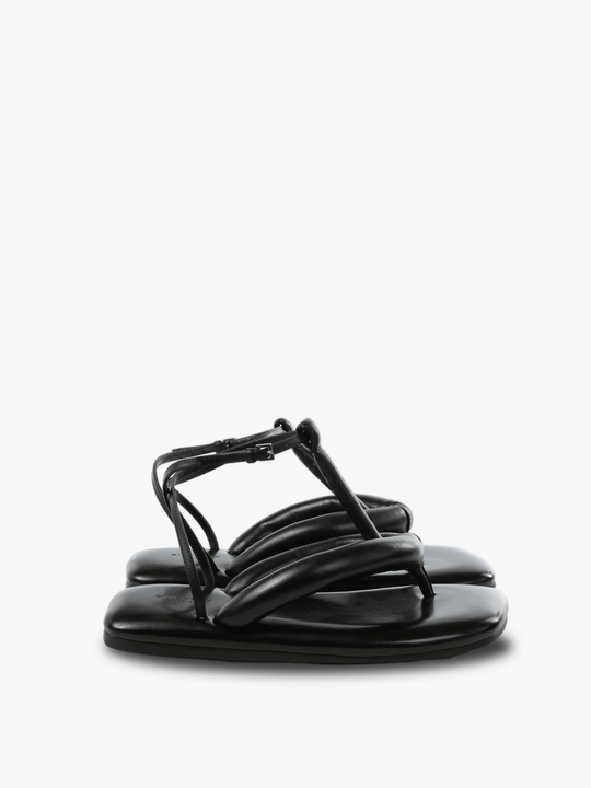 Black flats, front view