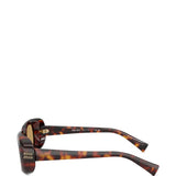Brown eyewear, side view