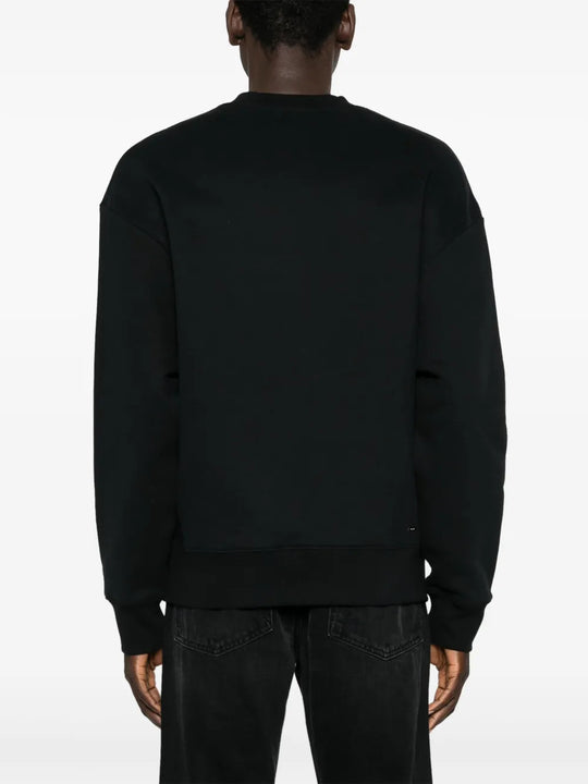 Black t-shirt, full body view