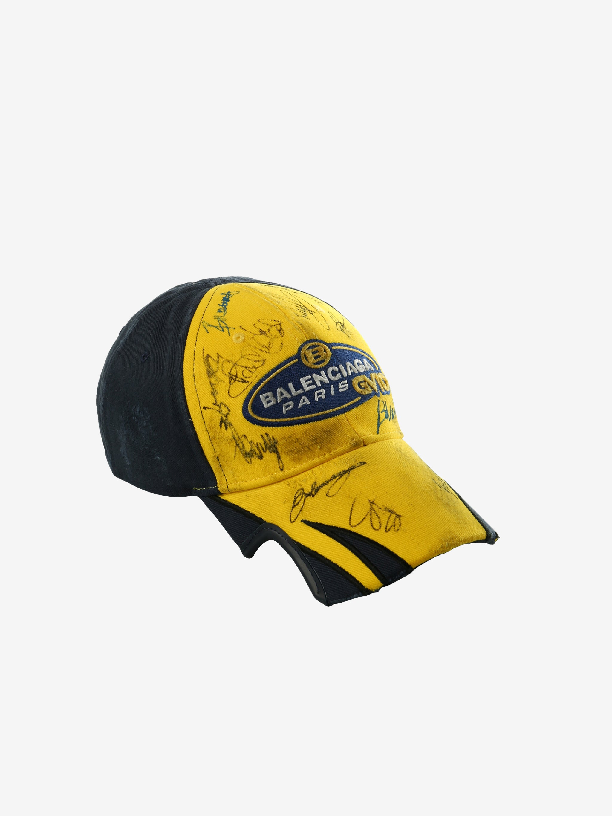 Yellow hat, side view