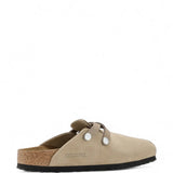 Tan sandals, front view