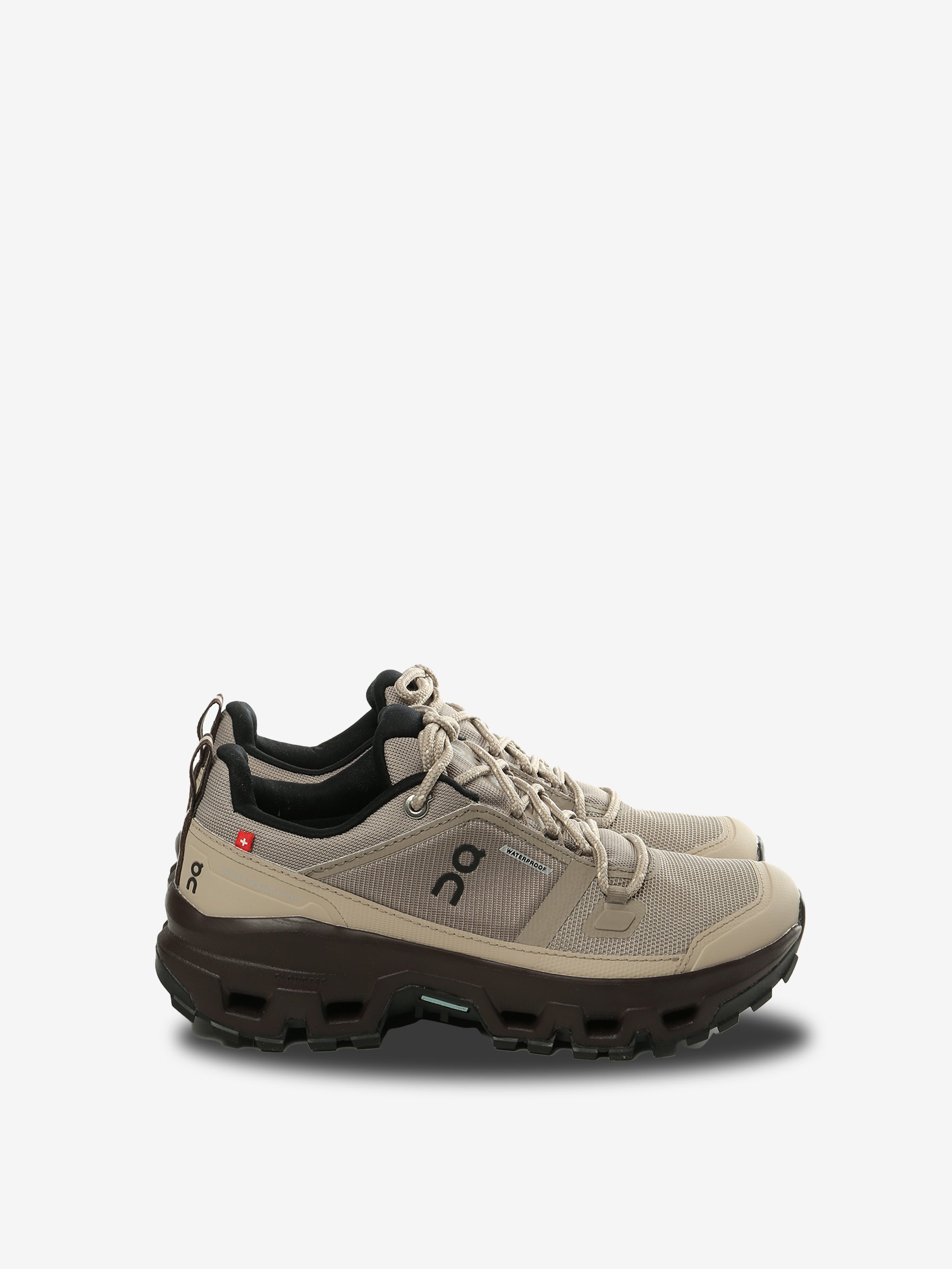 grey sneakers, front view