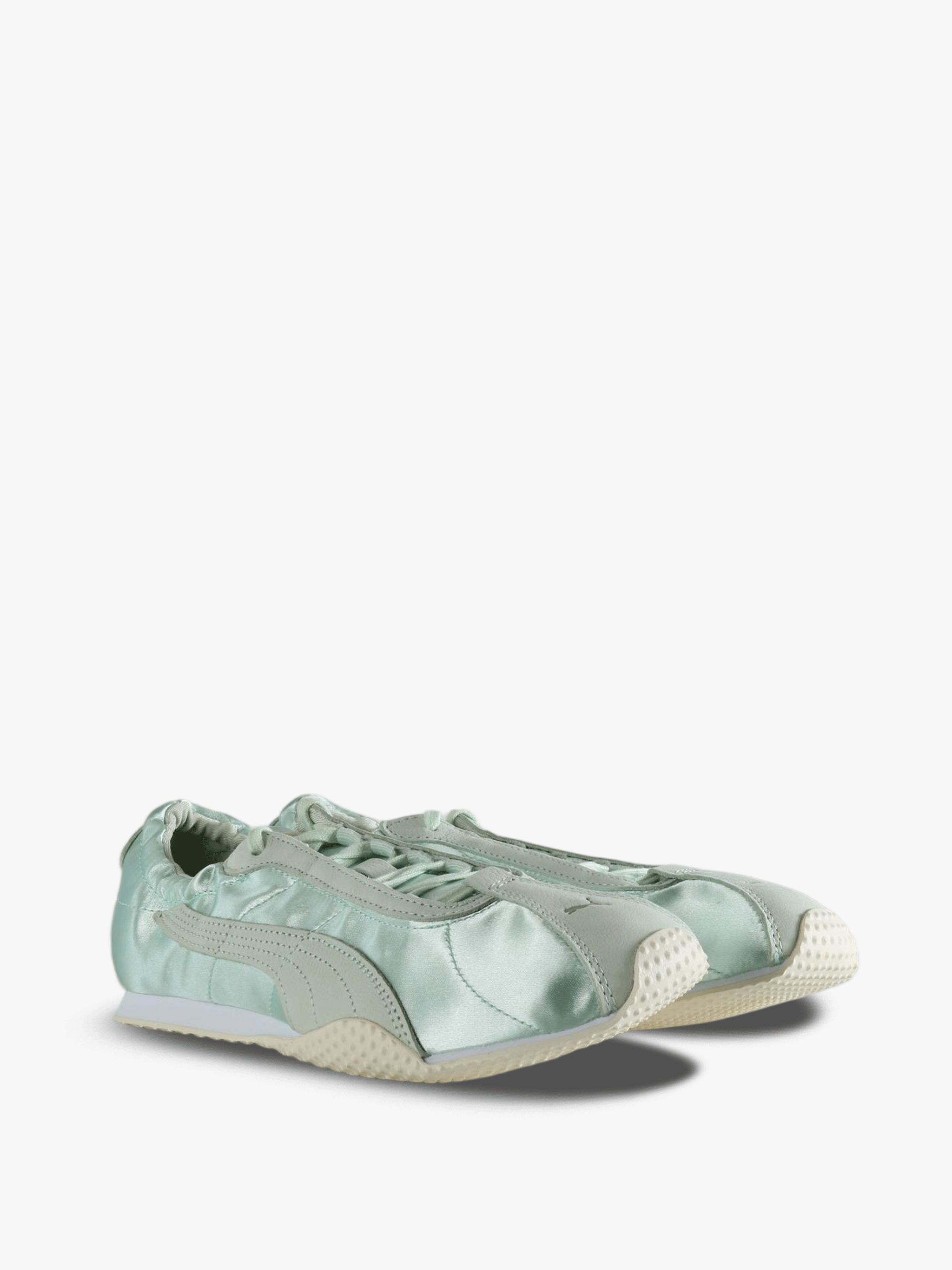 Green shoes, front view