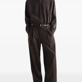 Brown pants, full body view