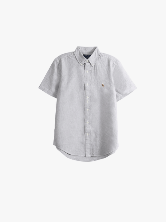Blue shirt, front view