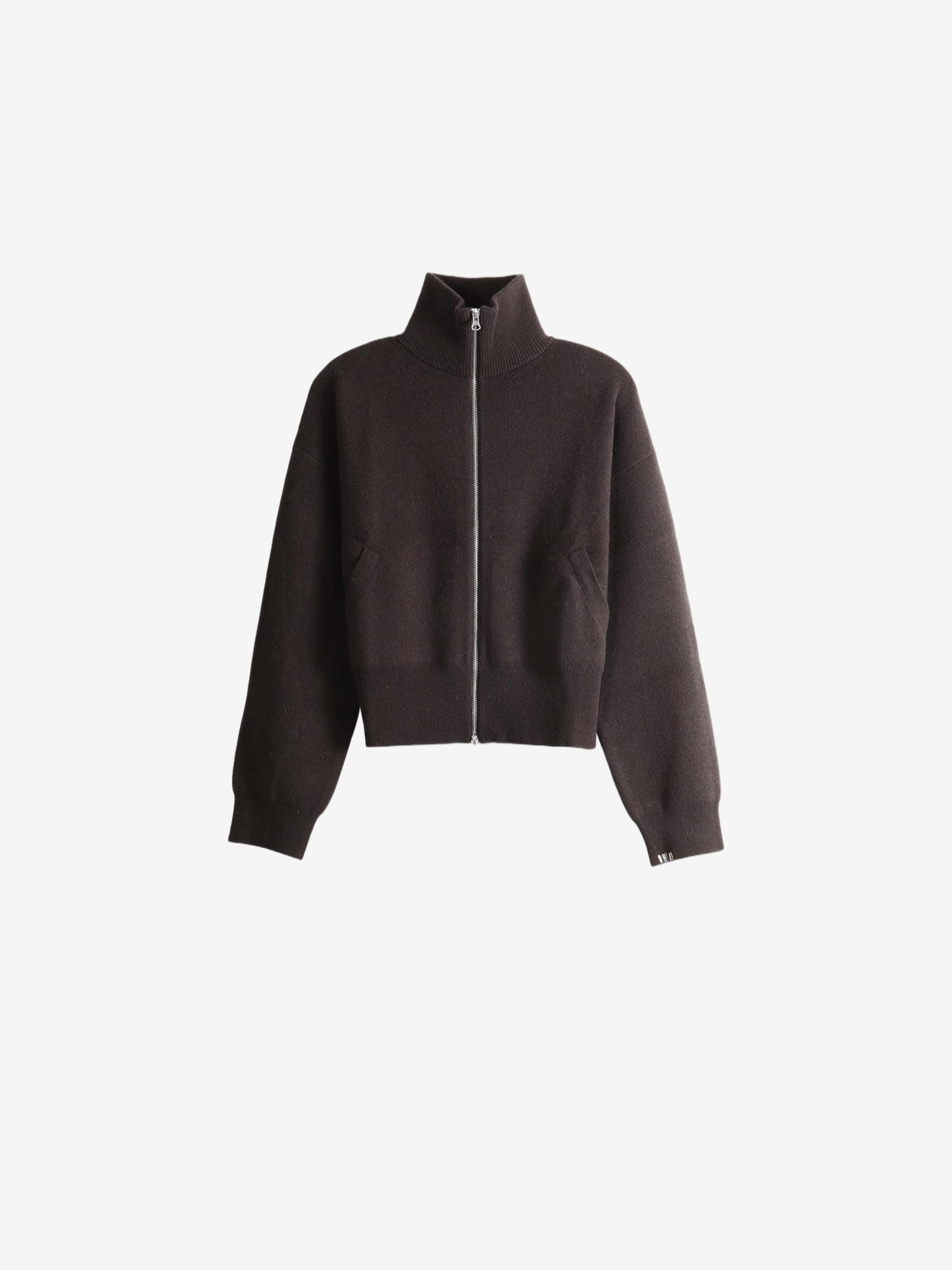 Brown knitwear, front view