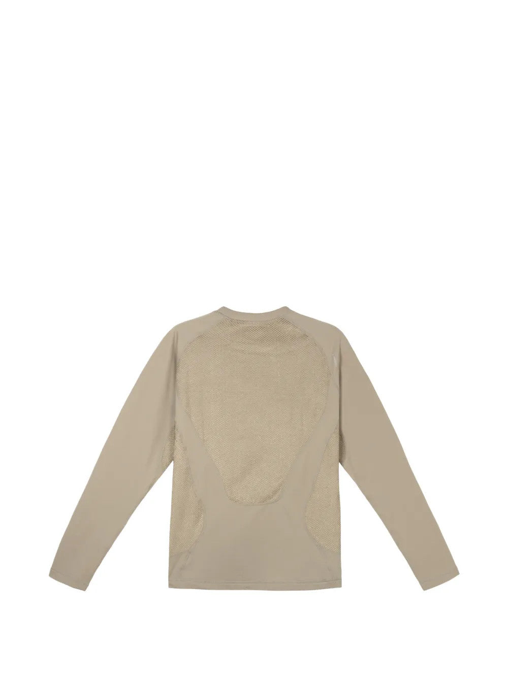 Tan t-shirt, back view