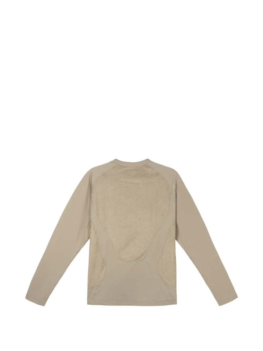 Tan t-shirt, back view