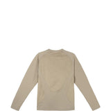 Tan t-shirt, back view