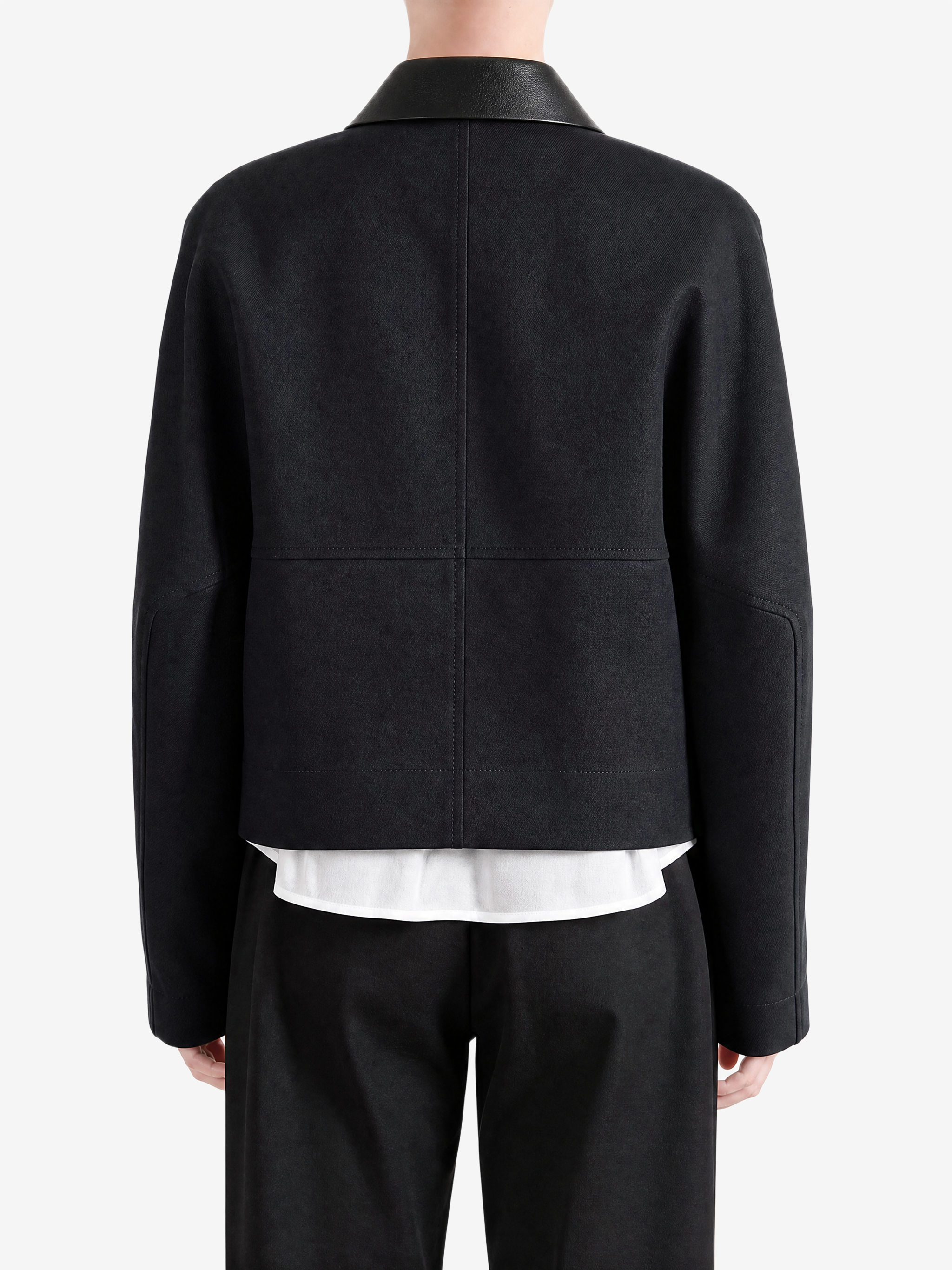 Black jacket, full body view