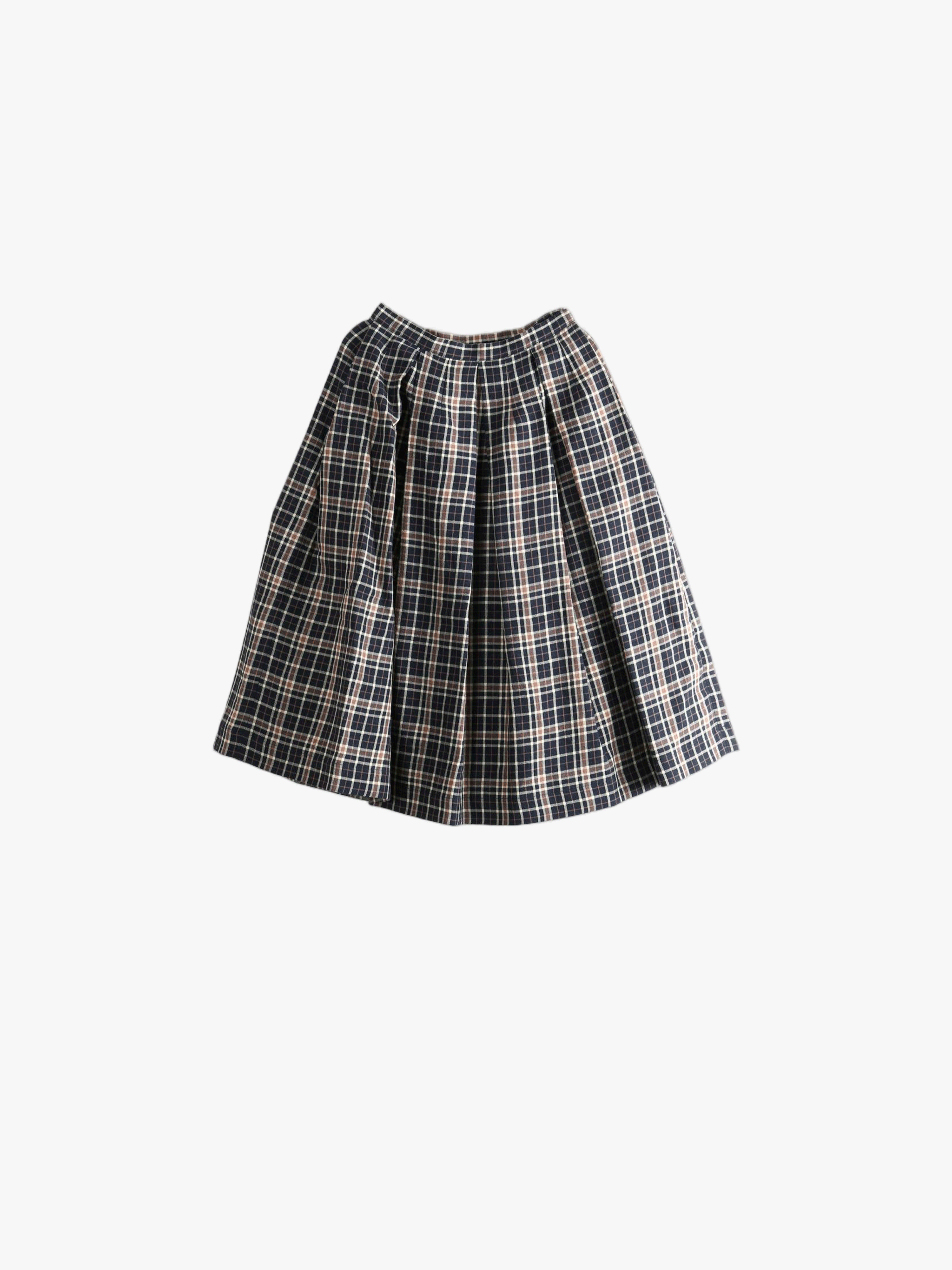Navy skirt, front view