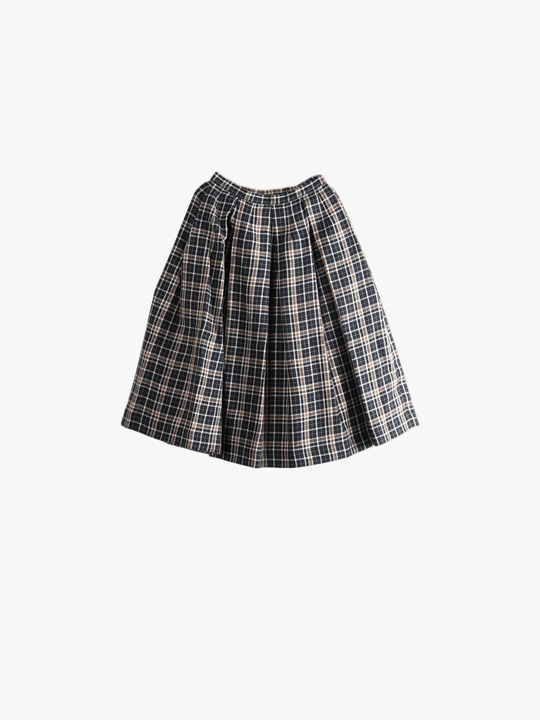 Navy skirt, front view