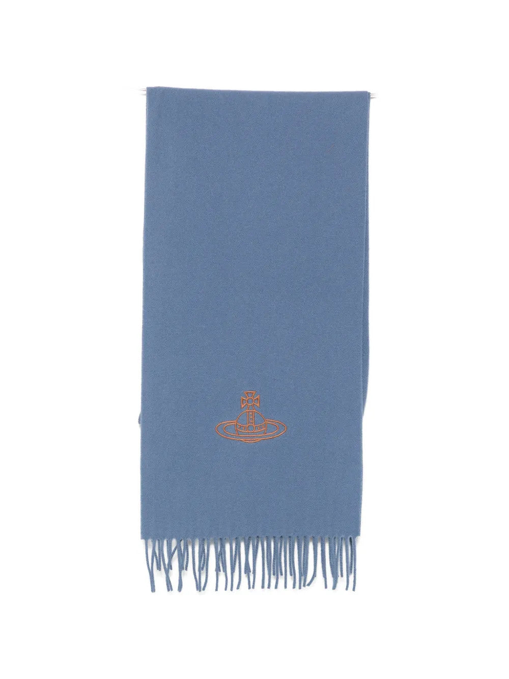 Blue scarf, front view