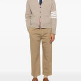 tan knitwear, full body view