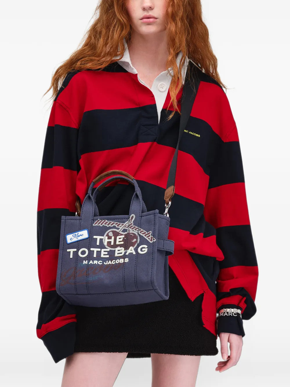 Navy bag, front view