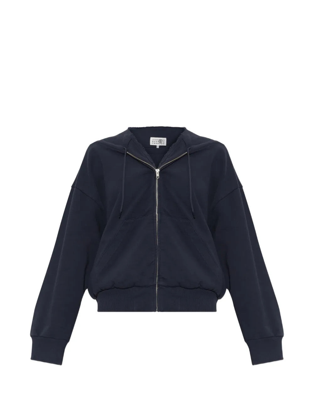 Navy jacket, front view