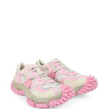 Pink shoes, front view