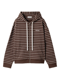 Brown hoodie, front view