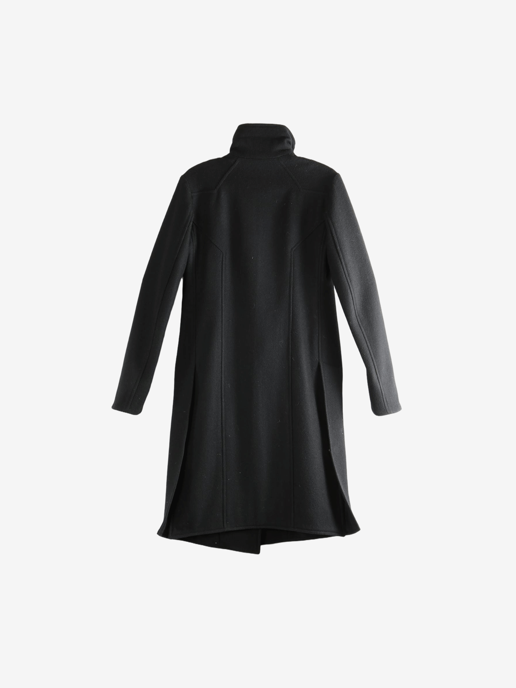 Black jackets, back view