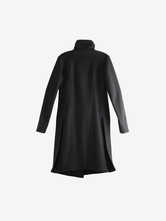 Black jackets, back view