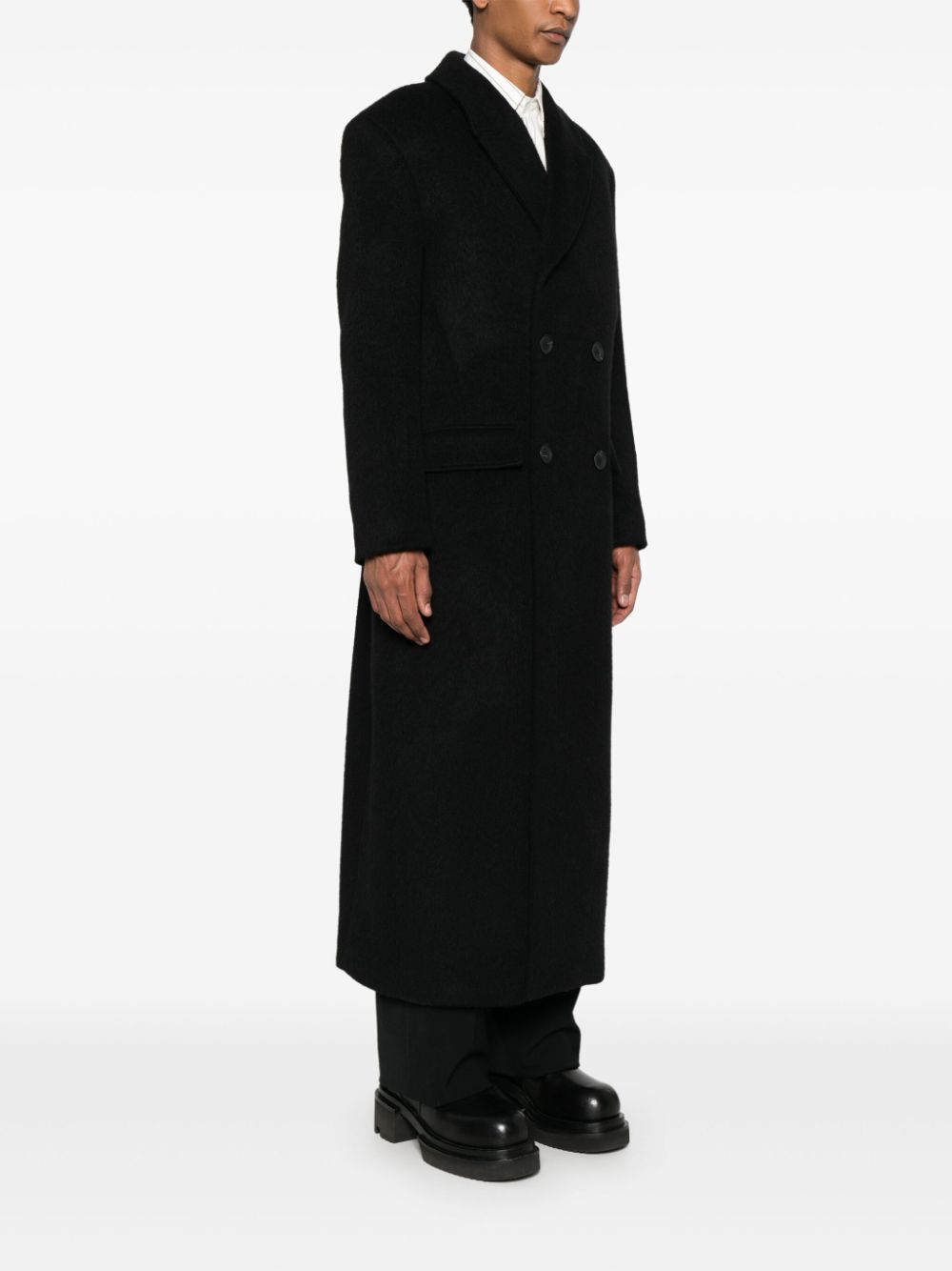 LOUIS GABRIEL NOUCHI - Men Wool Double-Breasted Oversize Coat