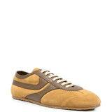 Tan shoes, front view