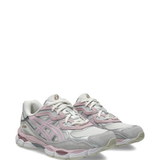 Grey sneakers, side view