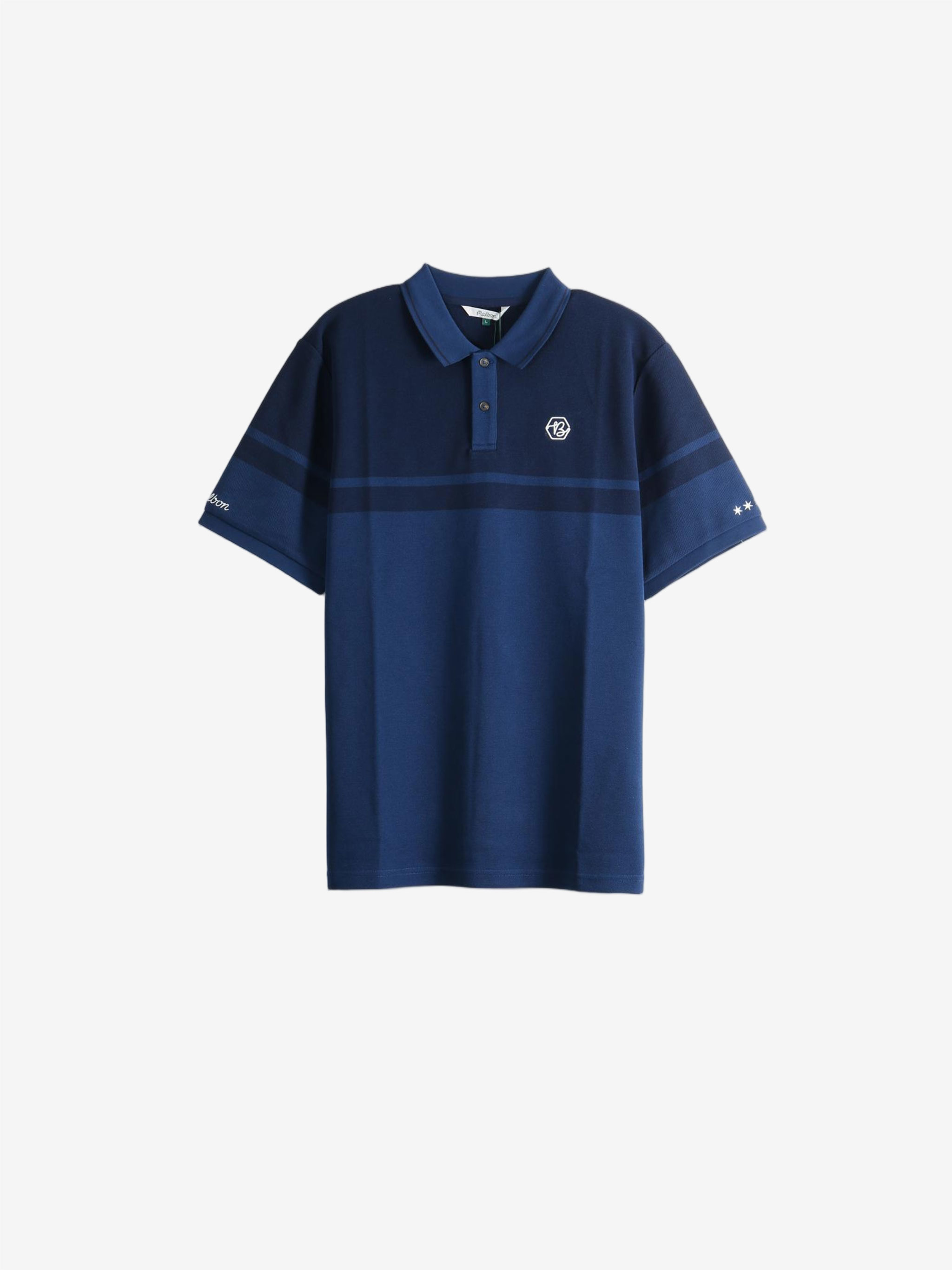 Navy shirt, front view