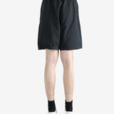 Black shorts worn by a person, showing the shorts' fit