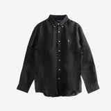 Black shirt, front view