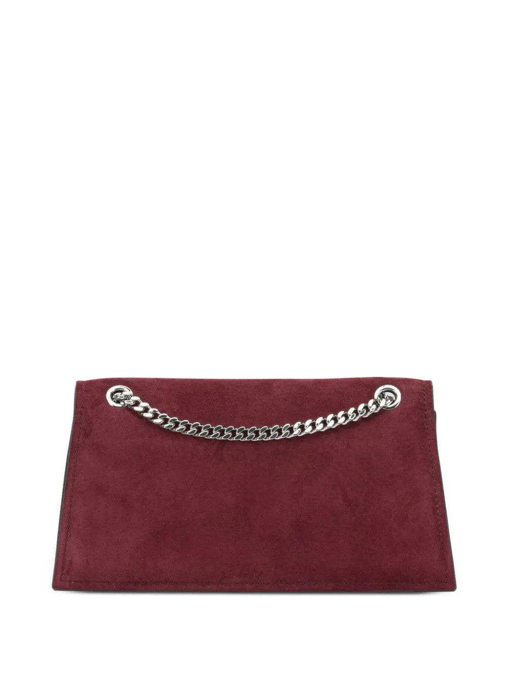 Burgundy bag, front view