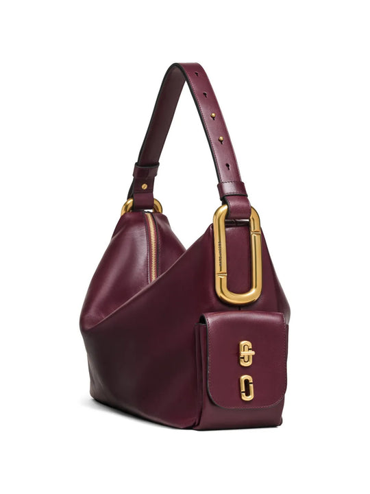 Burgundy bag, front view