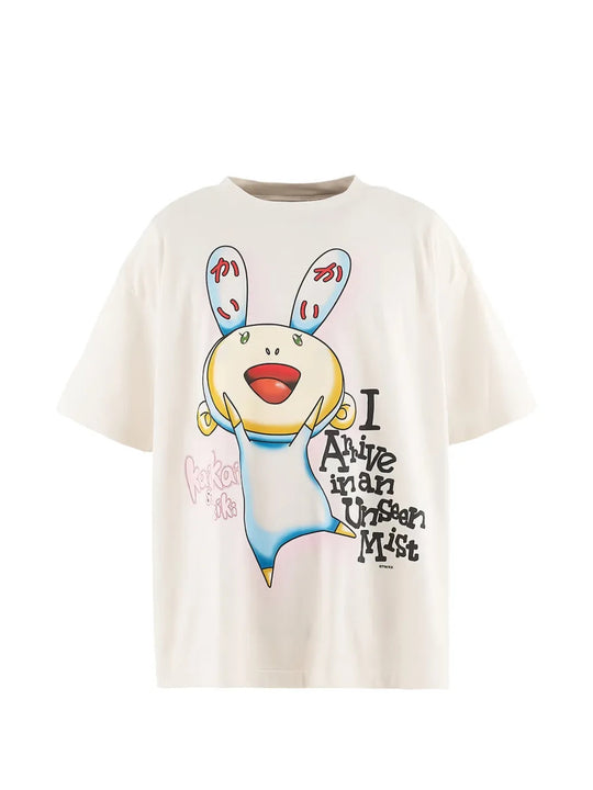 White t-shirt, front view