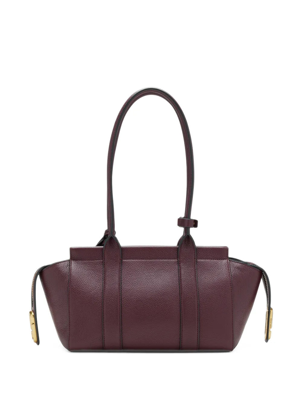 Burgundy bag, front view