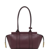 Burgundy bag, front view