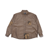 Brown shirts,front view