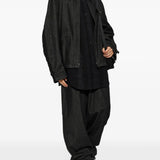 Black shirt, full body view
