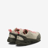 Tan sneakers, back view