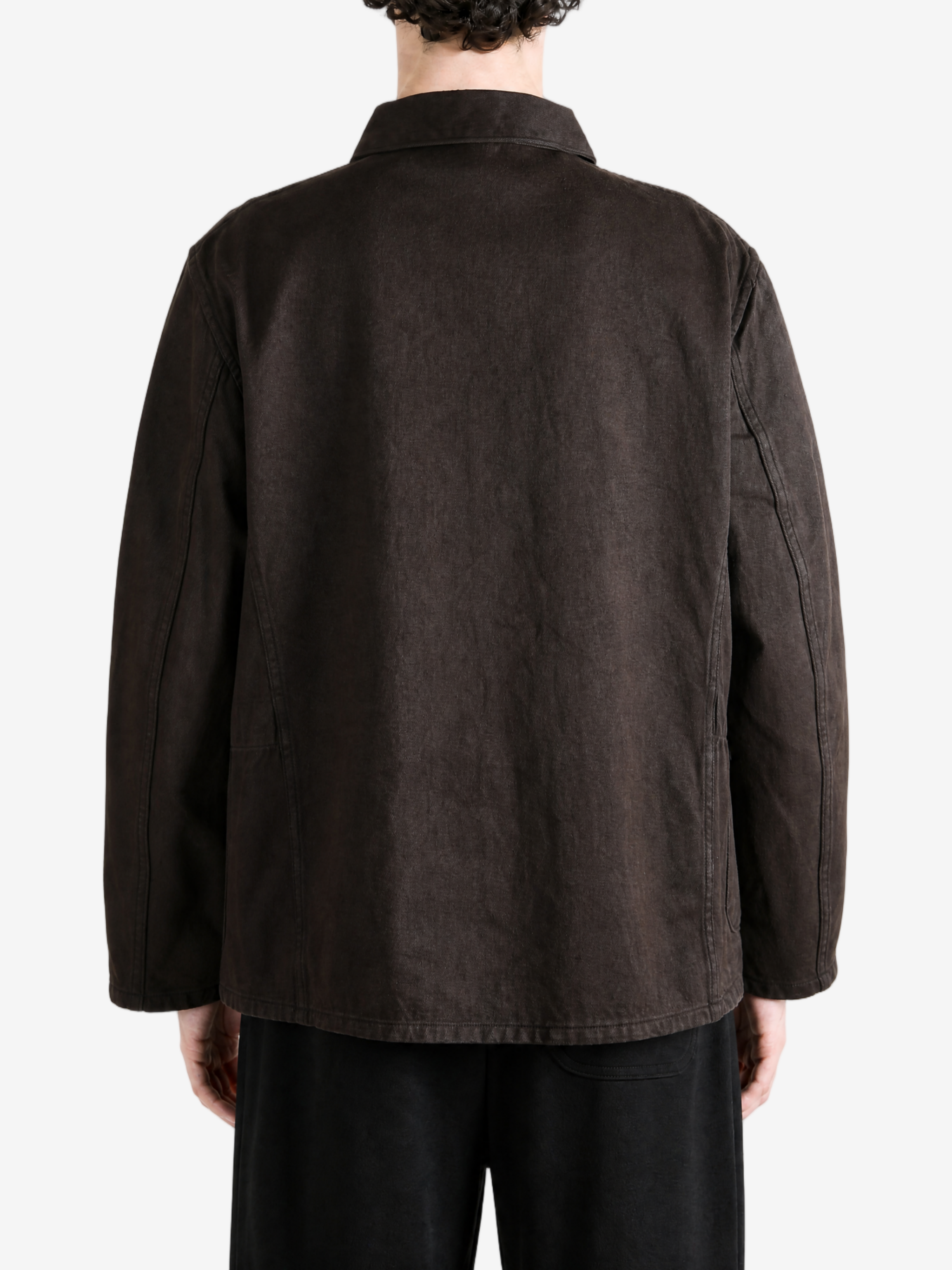 Brown jacket, full body view