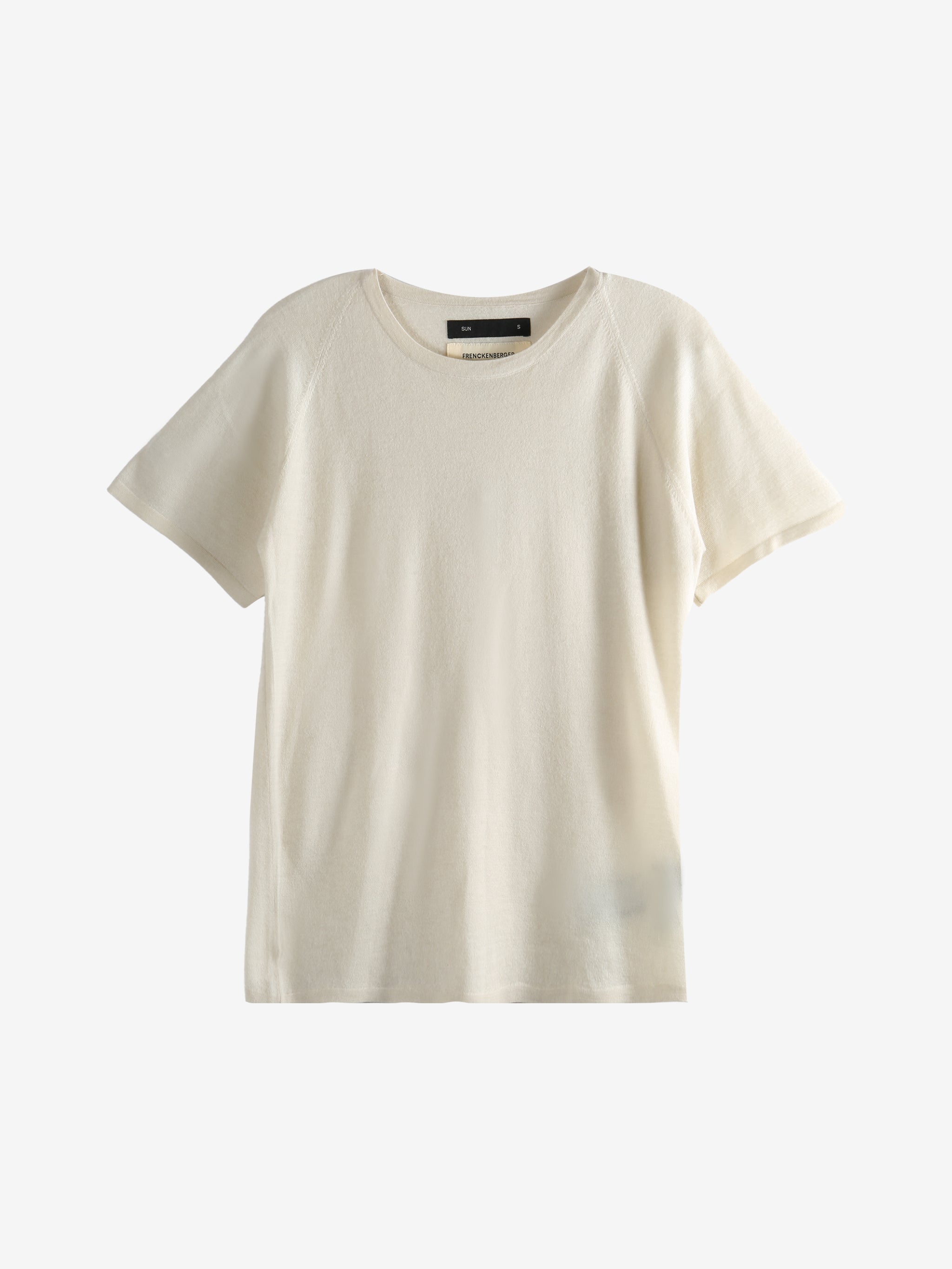 White t-shirt, front view