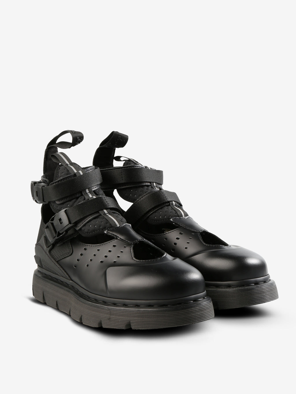 Black shoes, side view