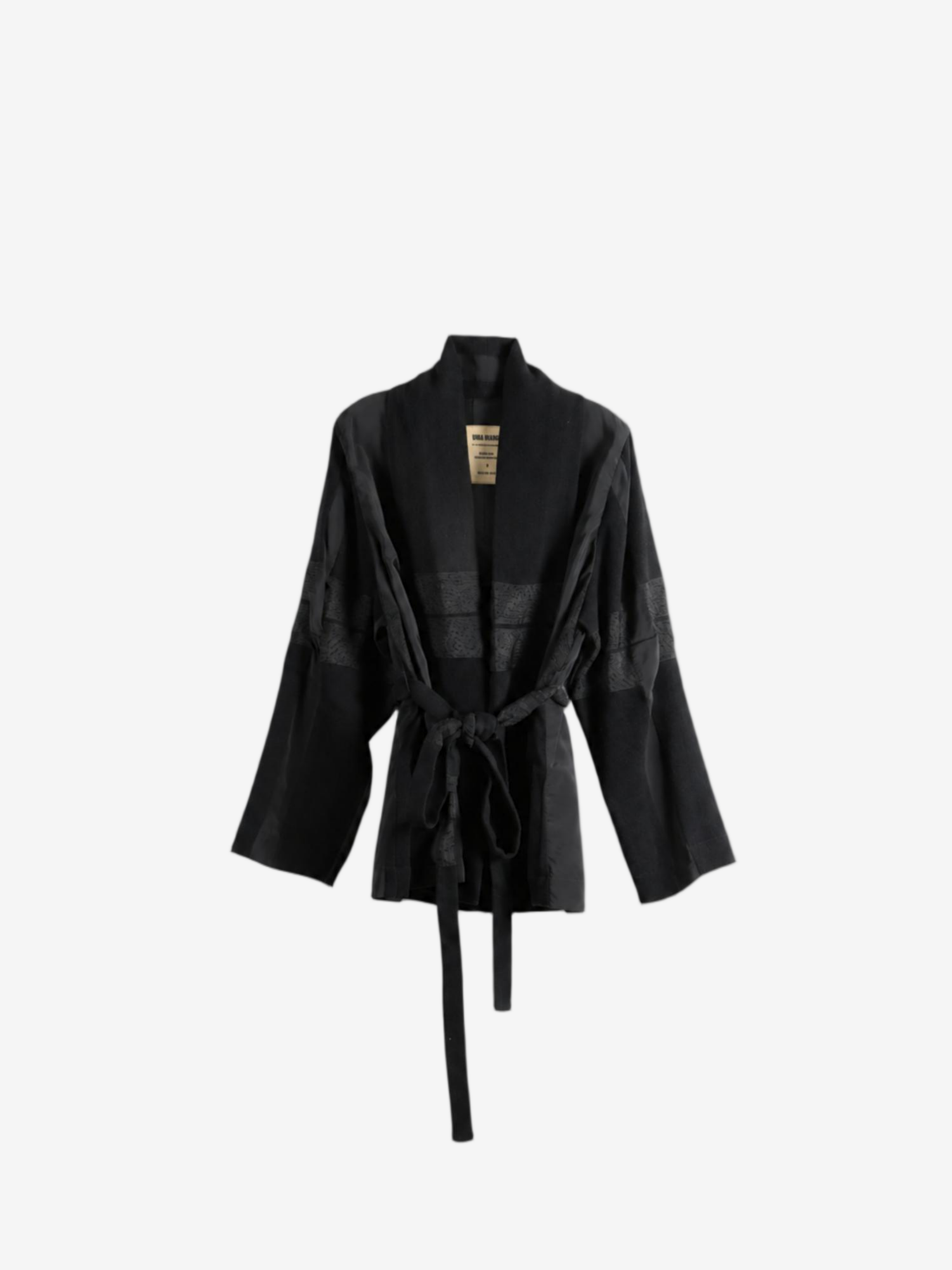 Black jacket, front view