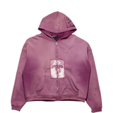 Purple hoodie, front view