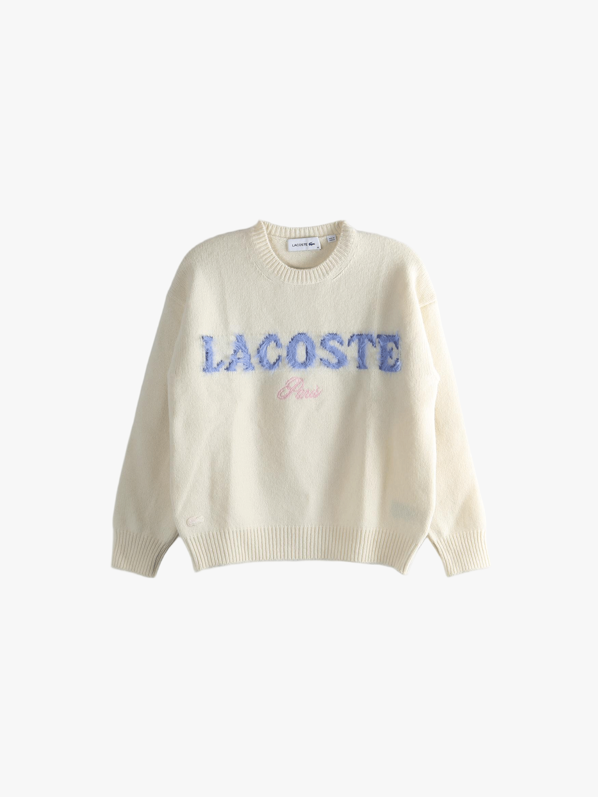 Tan sweater, front view